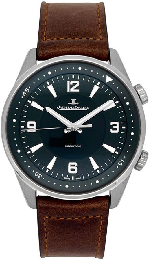 Jaeger LeCoultre Polaris Watches Mens Black Self winding Automatic Q9008471 Watch