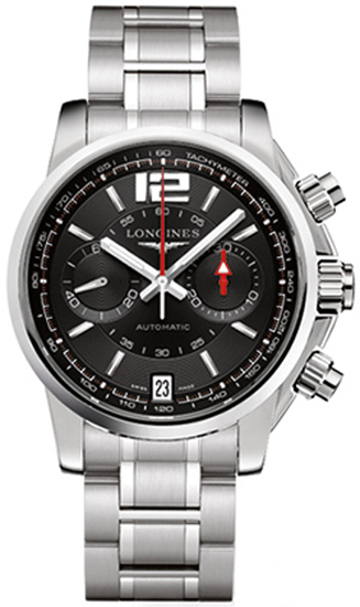 Longines Admiral Watches Mens Black Self winding Automatic L36664566 Watch