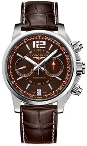 Longines Admiral Watches Mens Brown Self winding Automatic L36664663 Watch