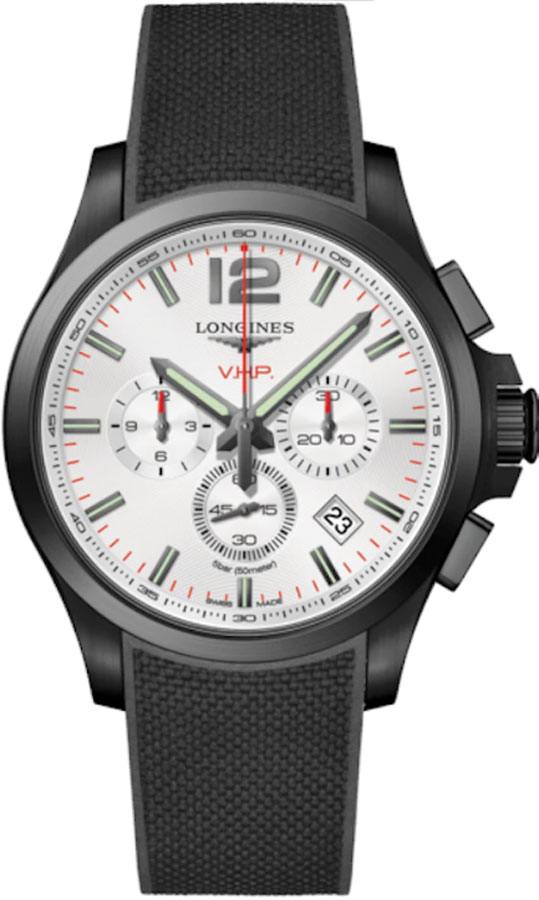 Longines Conquest V.H.P. Watches Mens Silver Battery Operated Quartz L37272769 Watch