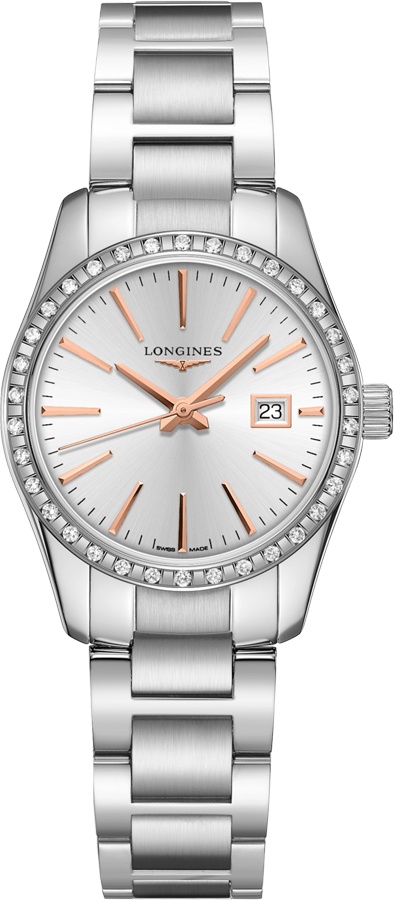 Longines Conquest Classic Watches Ladies Sunray Silver Battery Operated Quartz L22860726 Watch