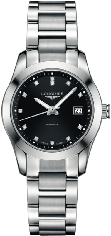 Longines Conquest Classic Watches Ladies Black Self winding Automatic L22854586 Watch