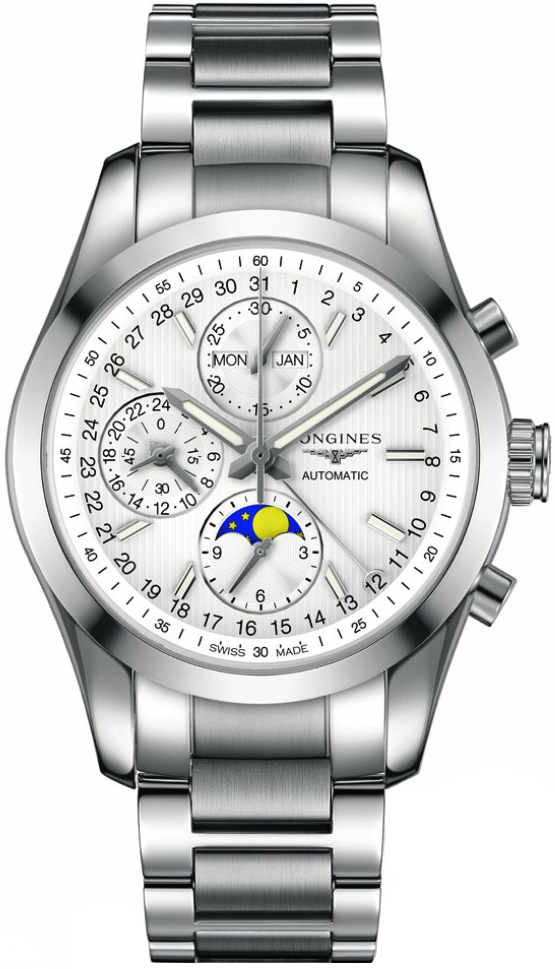 Longines Conquest Classic Watches Mens Silver Self winding Automatic L27984726 Watch