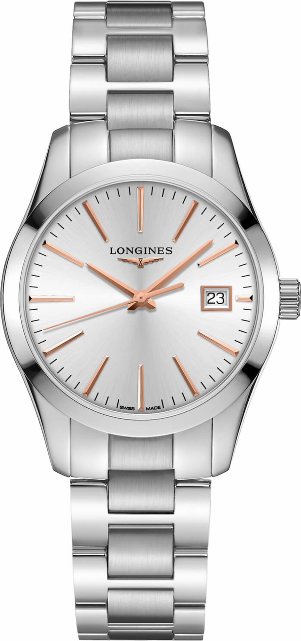 Longines Conquest Classic Watches Ladies Sunray Silver Battery Operated Quartz L23864726 Watch