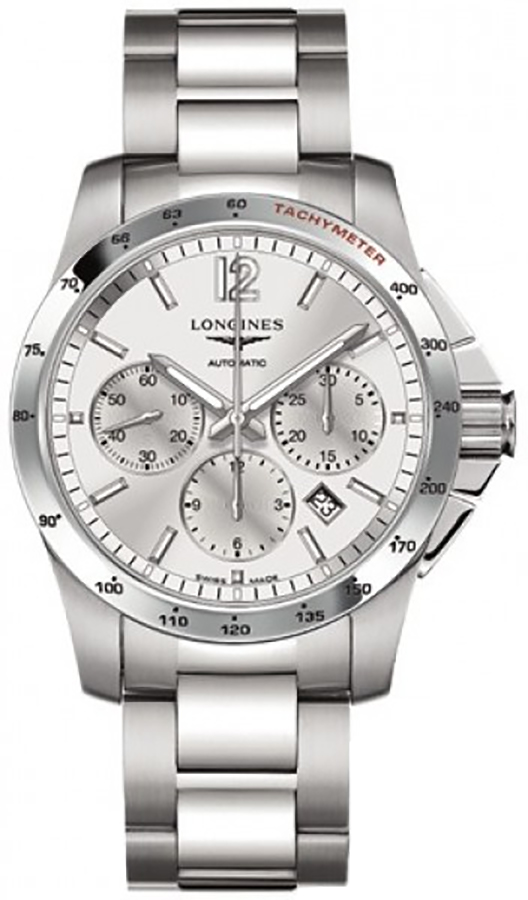 Longines Conquest Watches Mens Silver Self winding Automatic L27434766 Watch