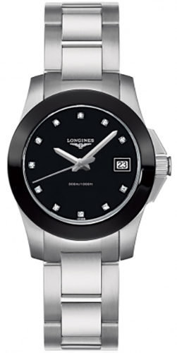 Longines Conquest Watches Ladies Black  L32574576 Watch