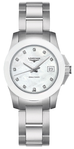 Longines Conquest Watches Ladies Pearl White  L32574876 Watch