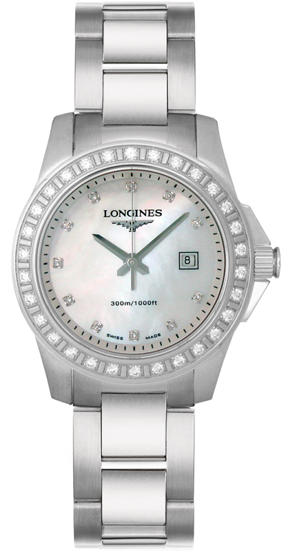 Longines Conquest Watches Ladies Pearl White  L32580896 Watch