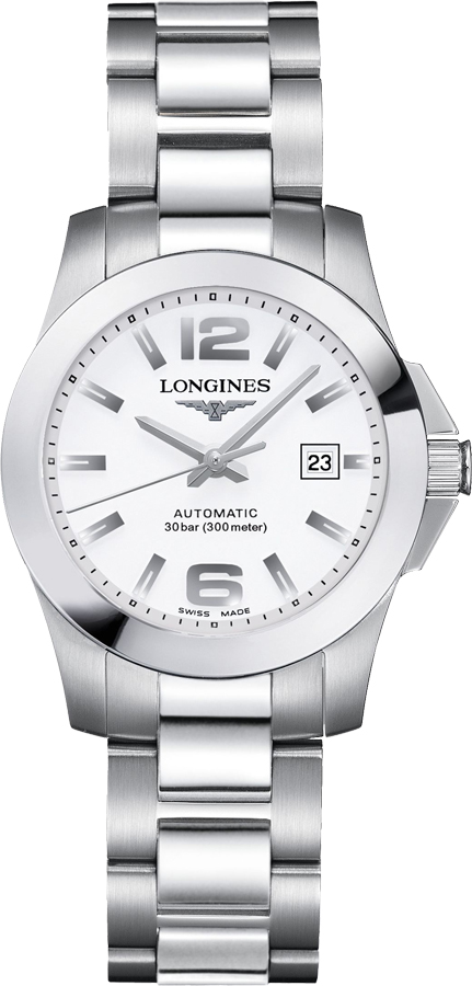 Longines Conquest Watches Ladies White Self winding Automatic L32764166 Watch