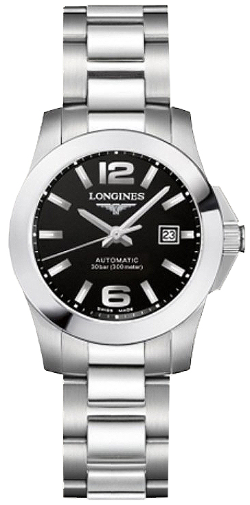 Longines Conquest Watches Ladies Black  L32764566 Watch