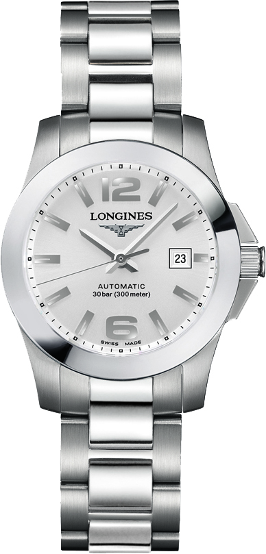 Longines Conquest Watches Ladies Silver Self winding Automatic L32764766 Watch