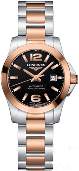 Longines Conquest Watches Ladies Black  L32765567 Watch
