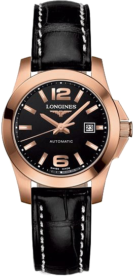 Longines Conquest Watches Ladies Black Self winding Automatic L32768563 Watch