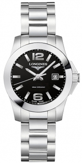Longines Conquest Watches Ladies Black  L32774586 Watch