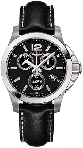 Longines Conquest Watches Mens Black Battery Operated Quartz L32794563 Watch