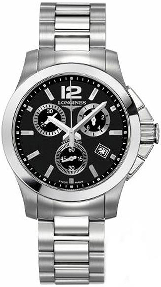 Longines Conquest Watches Unisex Black Battery Operated Quartz L32794566 Watch