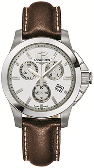 Longines Conquest Watches Mens Silver Battery Operated Quartz L32794765 Watch