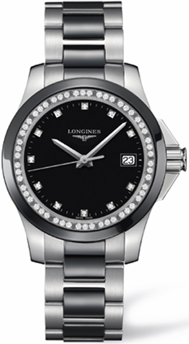 Longines Conquest Watches Ladies Black  L32810577 Watch
