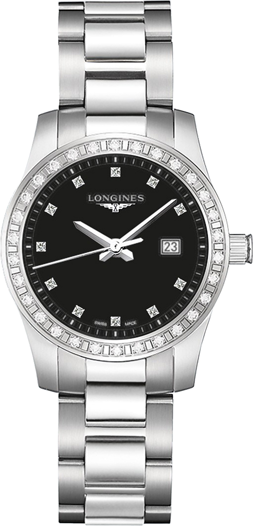 Longines Conquest Watches Ladies Black Battery Operated Quartz L33000576 Watch