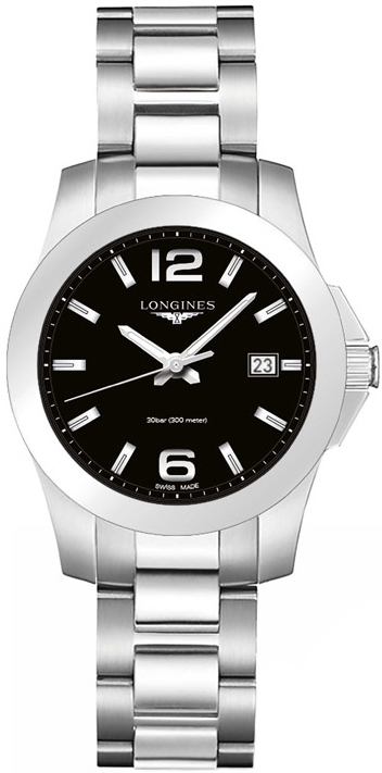 Longines Conquest Watches Ladies Black Battery Operated Quartz L33784586 Watch