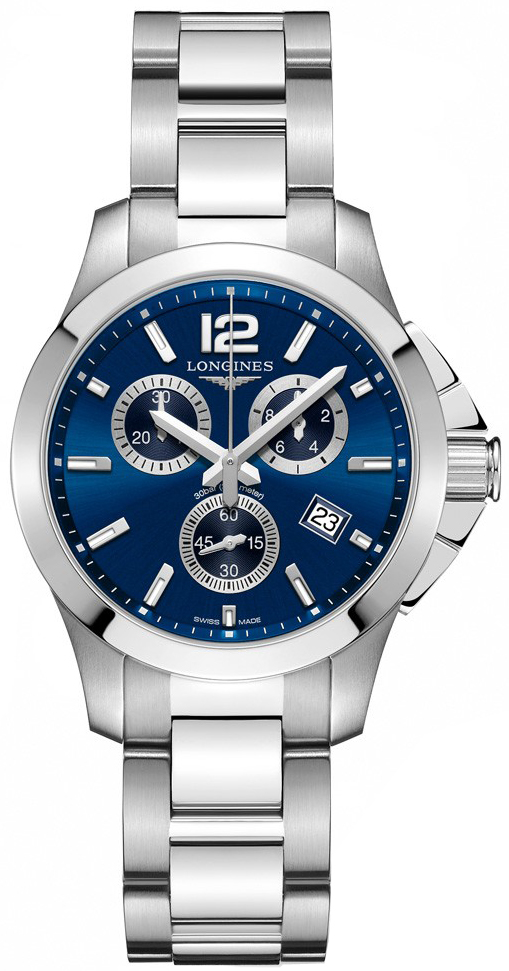 Longines Conquest Watches Mens Sunray Blue Battery Operated Quartz L33794966 Watch