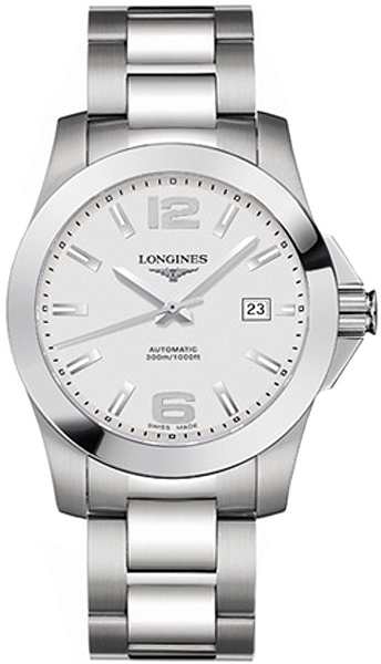 Longines Conquest Watches Mens Silver Self winding Automatic L36584766 Watch