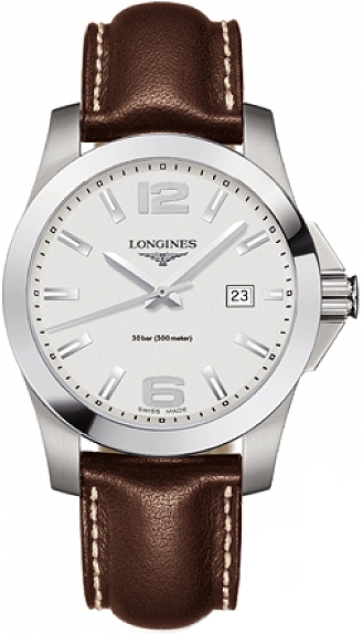 Longines Conquest Watches Mens White Battery Operated Quartz L36594764 Watch