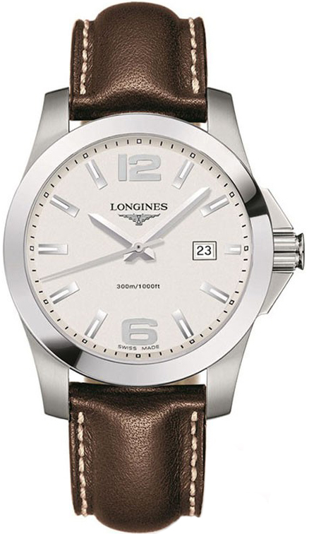 Longines Conquest Watches Mens White Battery Operated Quartz L36594765 Watch