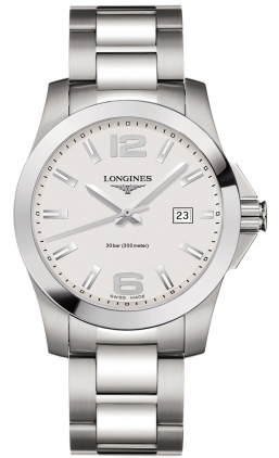 Longines Conquest Watches Mens Silver  L36594766 Watch