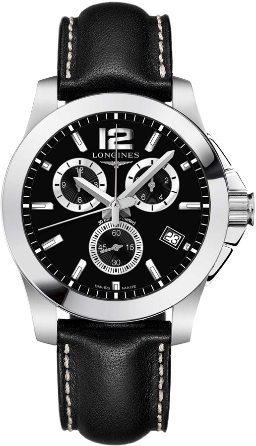 Longines Conquest Watches Ladies Black Battery Operated Quartz L36604563 Watch