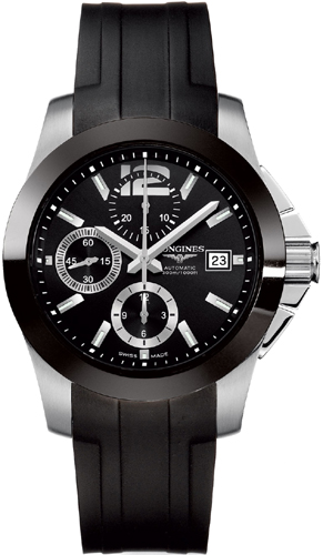 Longines Conquest Watches Mens Black  L36614562 Watch