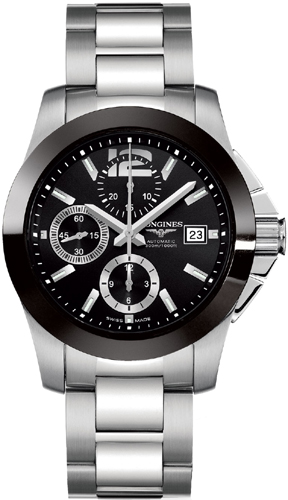 Longines Conquest Watches Mens Black  L36614566 Watch