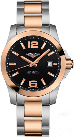 Longines Conquest Watches Mens Black  L36765567 Watch
