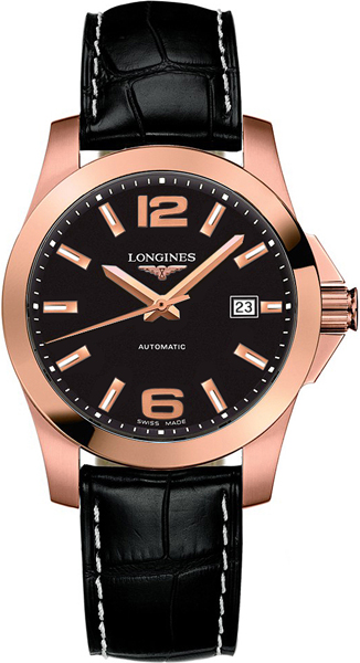 Longines Conquest Watches Mens Black  L36768563 Watch