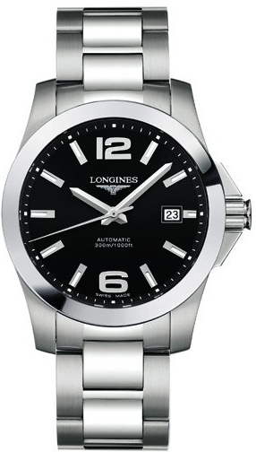 Longines Conquest Watches Mens Black Self winding Automatic L36774586 Watch