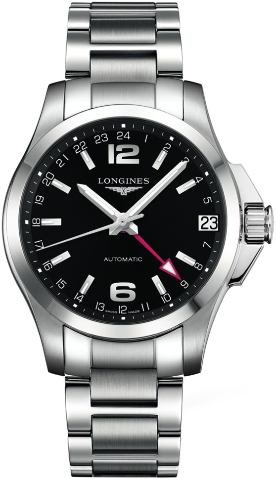Longines Conquest Watches Mens Black Self winding Automatic L36874566 Watch
