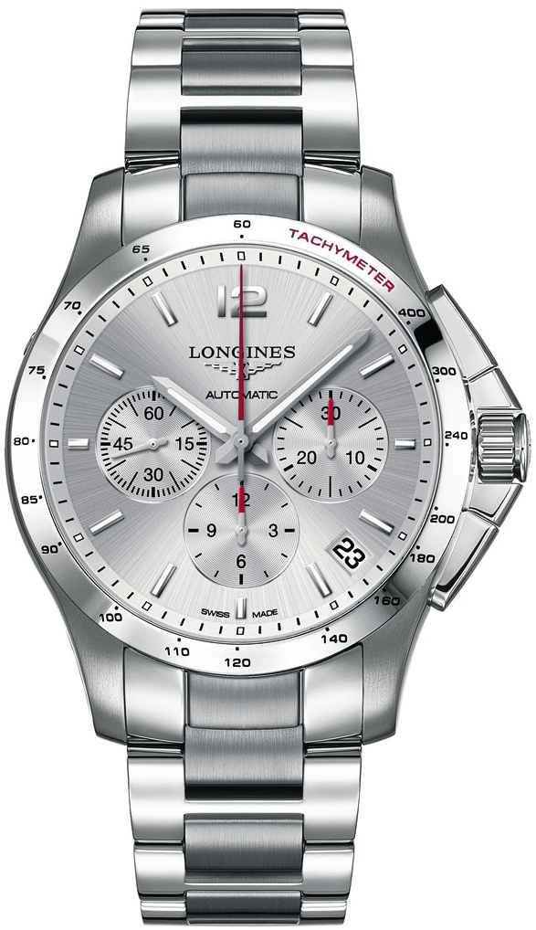 Longines Conquest Watches Mens Silver  L36974766 Watch