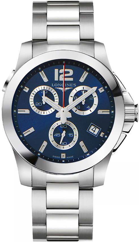 Longines Conquest Watches Mens Blue Battery Operated Quartz L37024966 Watch