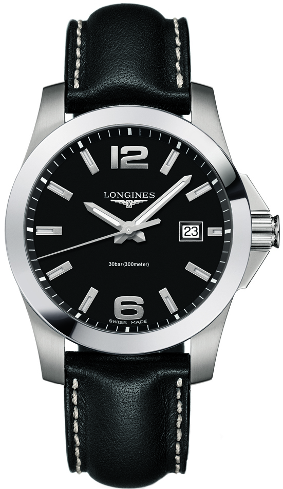 Longines Conquest Watches Mens Black Battery Operated Quartz L36594583 Watch