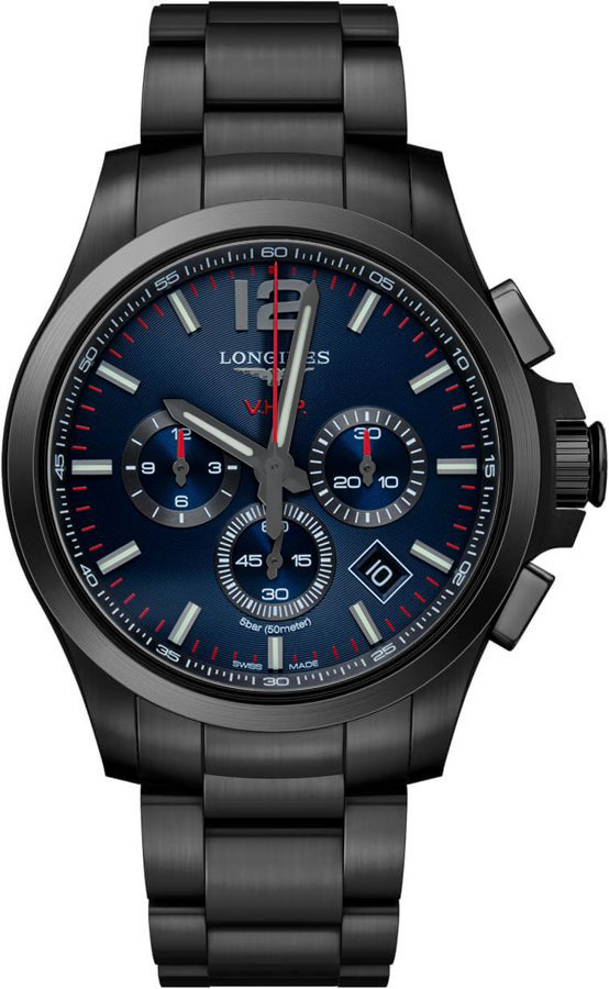 Longines Conquest V.H.P. Watches Mens Blue Battery Operated Quartz L37172966 Watch