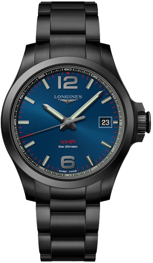Longines Conquest V.H.P. Watches Mens Blue Battery Operated Quartz L37162966 Watch