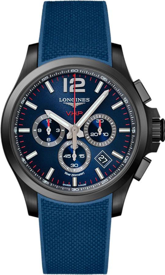 Longines Conquest V.H.P. Watches Mens Blue Battery Operated Quartz L37272969 Watch