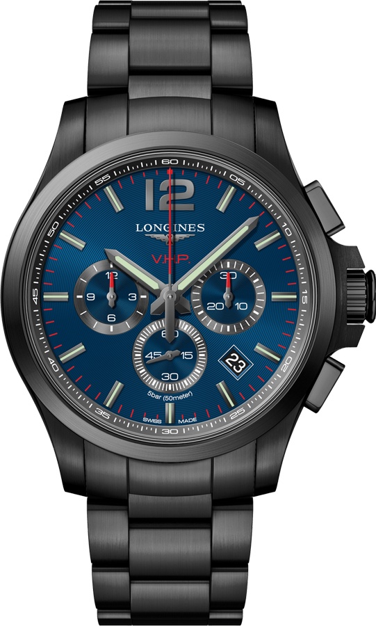 Longines Conquest V.H.P. Watches Mens Blue Battery Operated Quartz L37272966 Watch