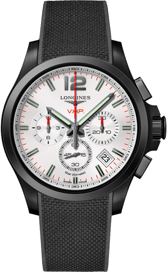 Longines Conquest V.H.P. Watches Mens Silver Battery Operated Quartz L37172769 Watch
