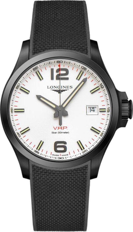 Longines Conquest V.H.P. Watches Mens Silver Battery Operated Quartz L37262769 Watch