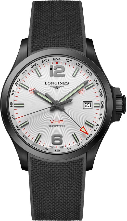 Longines Conquest V.H.P. Watches Mens Silver Battery Operated Quartz L37282769 Watch