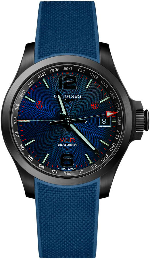 Longines Conquest V.H.P. Watches Mens Blue Battery Operated Quartz L37182969 Watch