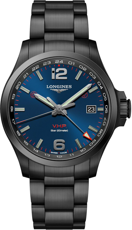 Longines Conquest V.H.P. Watches Mens Blue Battery Operated Quartz L37282966 Watch