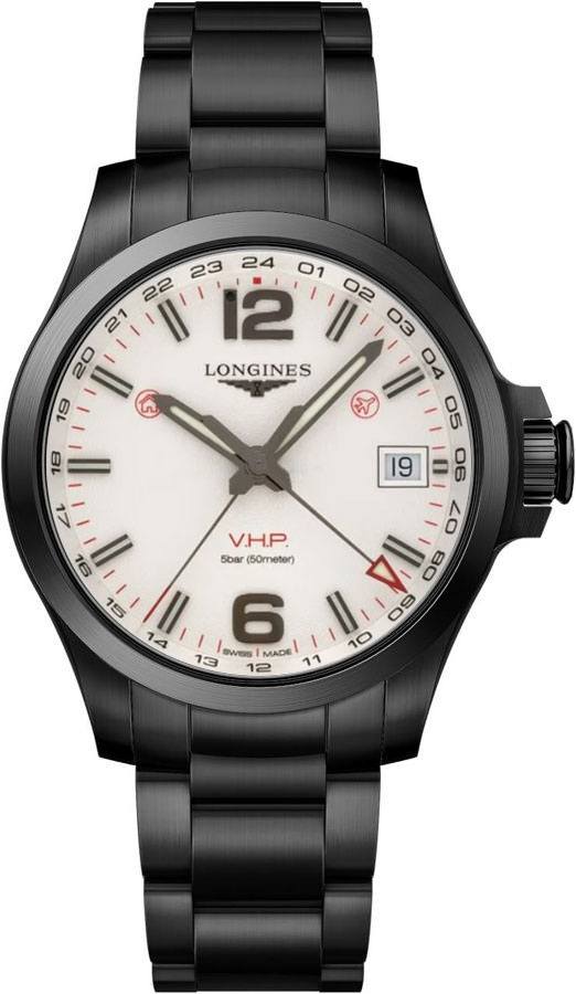 Longines Conquest V.H.P. Watches Mens Silver Battery Operated Quartz L37182766 Watch