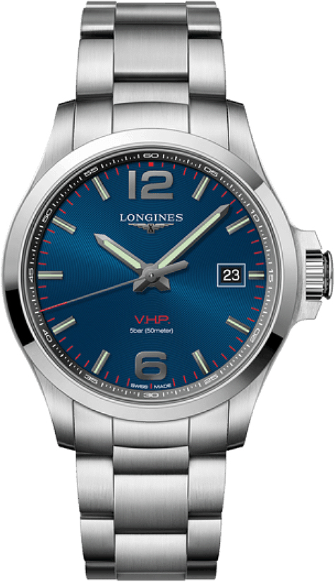 Longines Conquest V.H.P. Watches Mens Blue Battery Operated Quartz L37264966 Watch